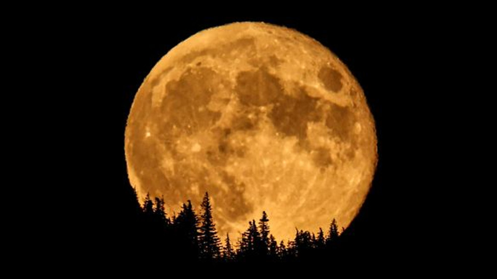 Image for story: Photos: Harvest Moon shines in night sky across western Washington