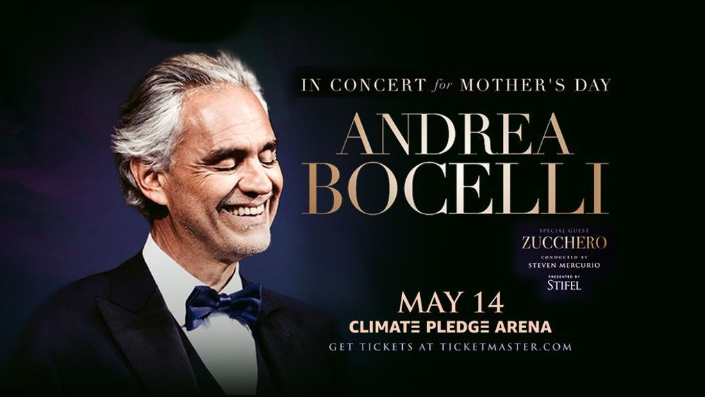 Andrea Bocelli is coming to Seattle's Climate Pledge Arena