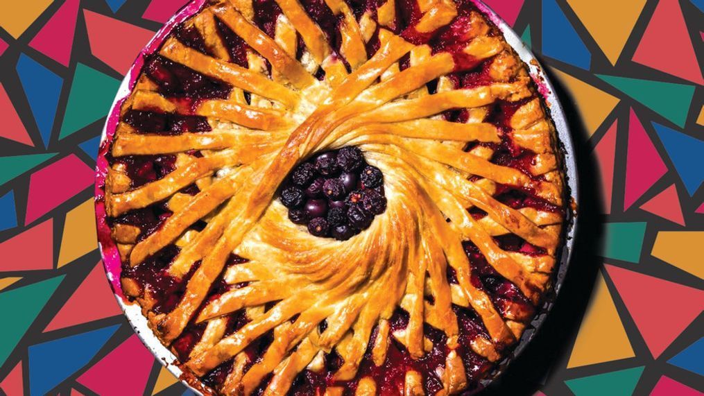Seattle's Lauren Ko creates 'pie art' with her gorgeous colorful geometric pies and tarts. The baker behind popular Instagram account lokokitchen, Ko has written a new book titled 'Pieometry'. (Image: @lokokitchen)