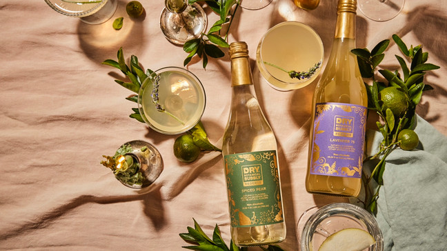 DRY Soda Company launched in 2005 and today it's not just a botanical bubbly, but an elevated offering of what zero-proof options can be and bring people together to celebrate every moment – big and small. (Image: DRY Soda Co.){&nbsp;}